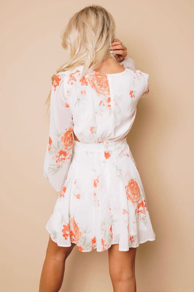 Cece Floral Cut Out Dress - Rebel Rain