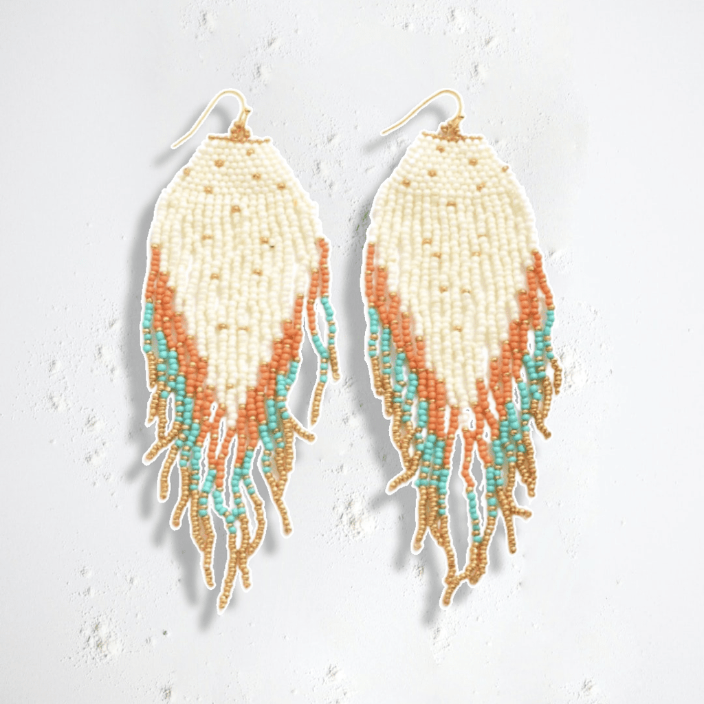 Multi-Colored Beaded Earrings - Rebel Rain